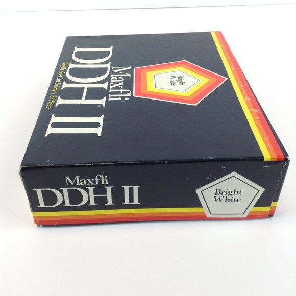 Dunlop Maxfli DDH II Tough To Cut Surlyn Bright White Box of 12 Golf Balls - Picture 10 of 13